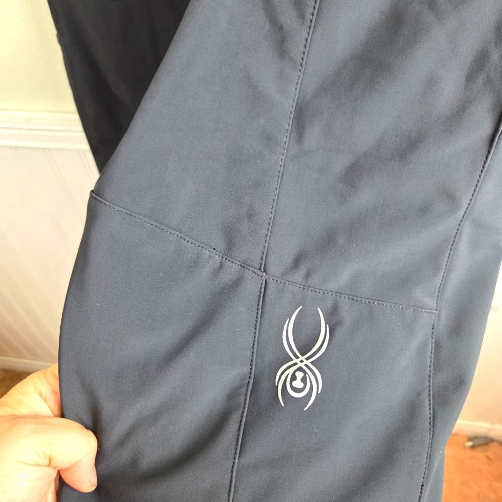 Women's Sypder Soft Shell Winter Snow Ski Black Pants Size 14 - Picture 10 of 14